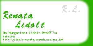 renata lidolt business card